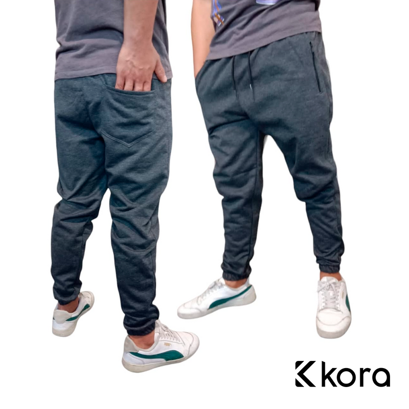 JOGGER CABALLERO GRIS OSCURO